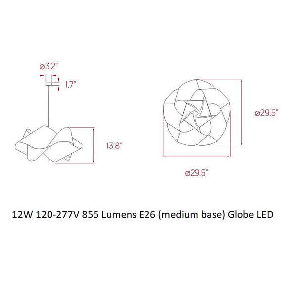 Swirl Pendant Light