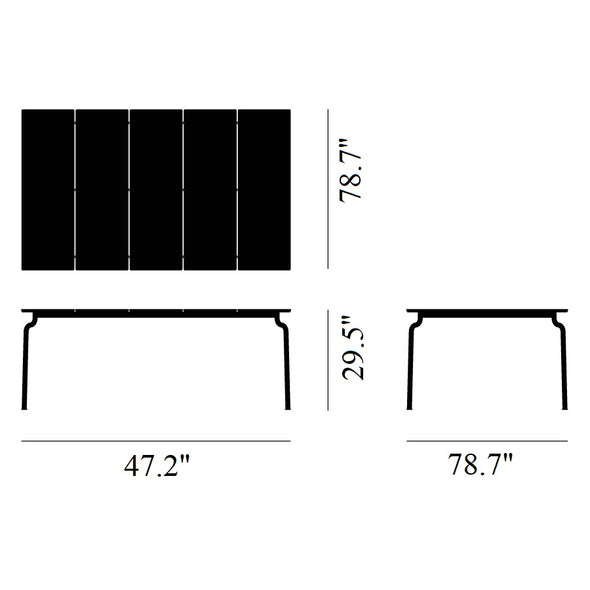 South Outdoor Teak Dining Table