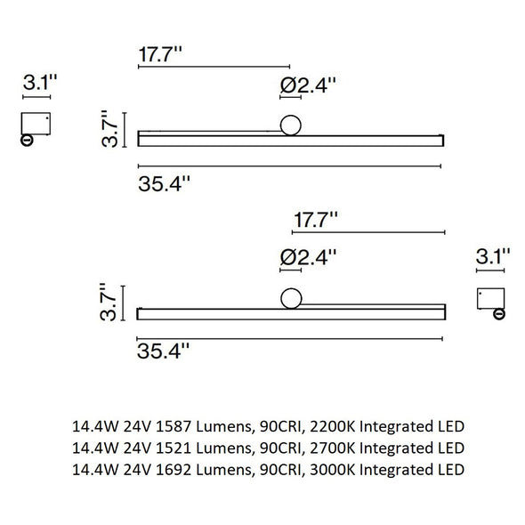 Ambrosia LED Wall Sconce