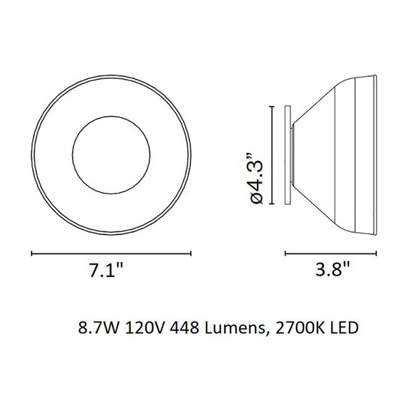 Aura LED Wall Light