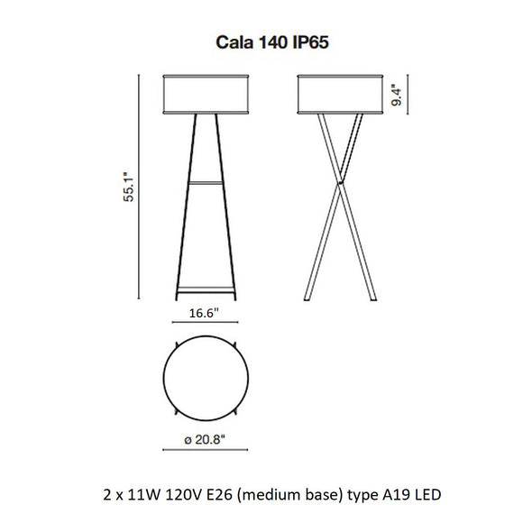 Cala Outdoor Floor Lamp