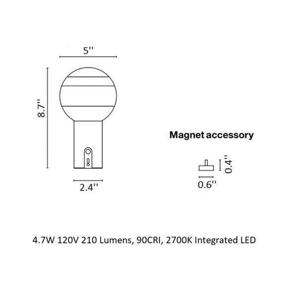 Dipping Light LED Portable Table Lamp