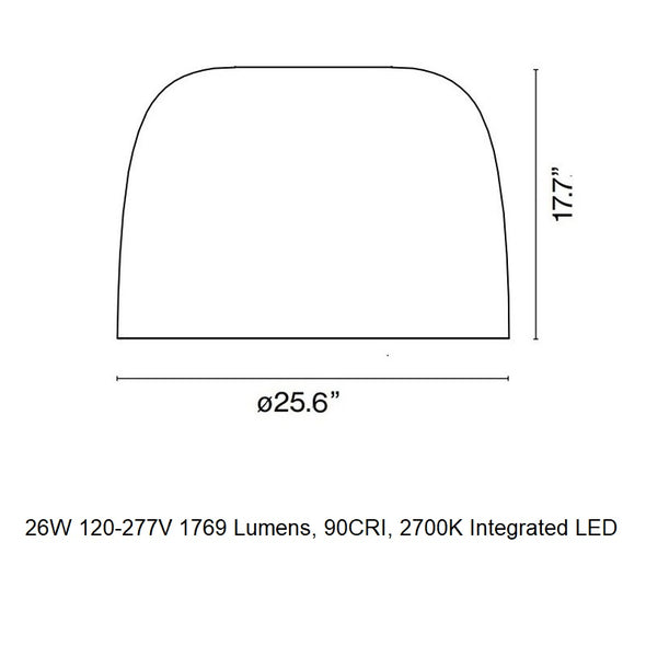 Djembe C 65 LED Flush Mount