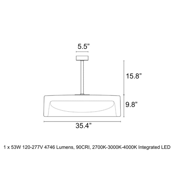 Ringo Fixed LED Pendant Light