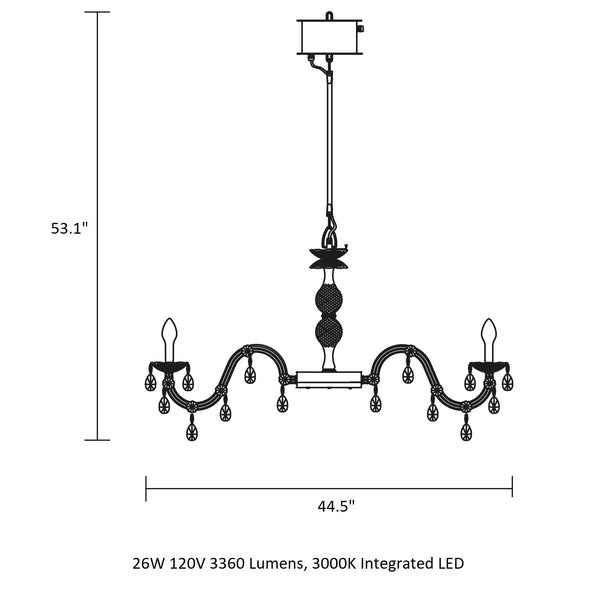 Drylight LED Outdoor Chandelier