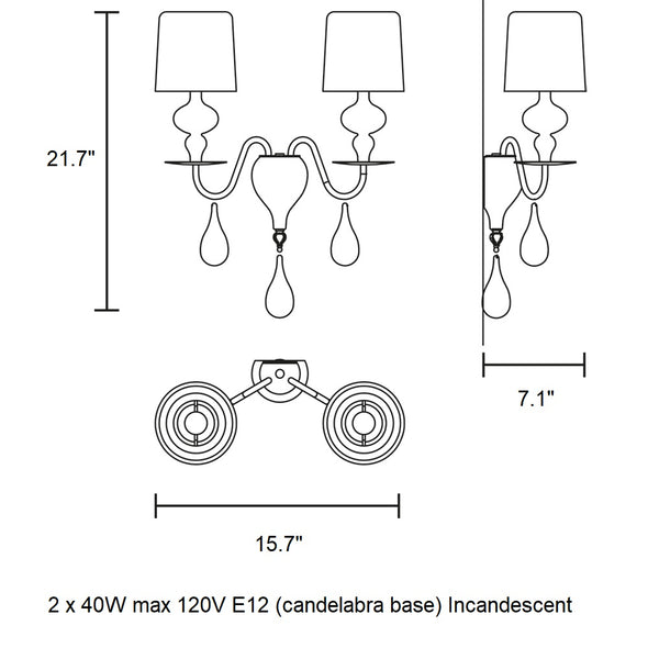 Eva Double Wall Sconce