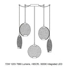 Horo LED Multi-Light Pendant Light