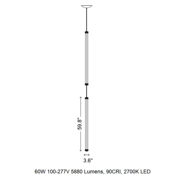 Delphi Vertical LED Pendant Light