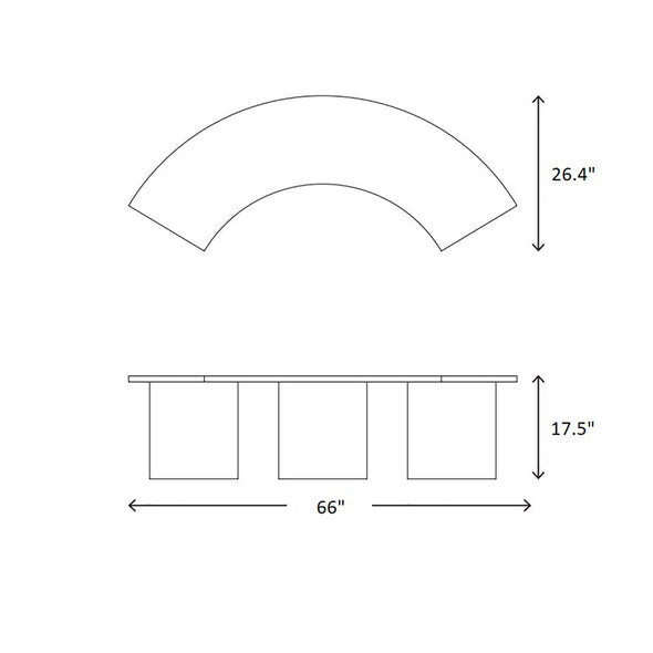 Slon Round Dining Bench