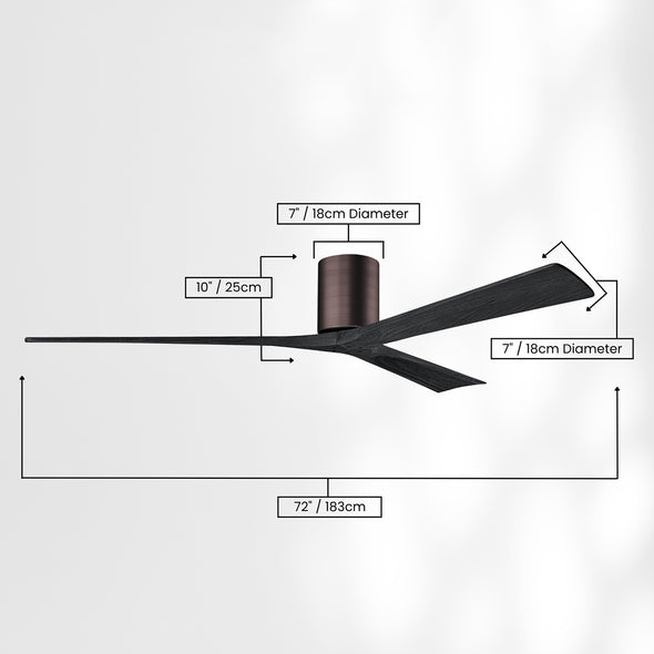 Irene H3 XLarge Close to Ceiling Fan