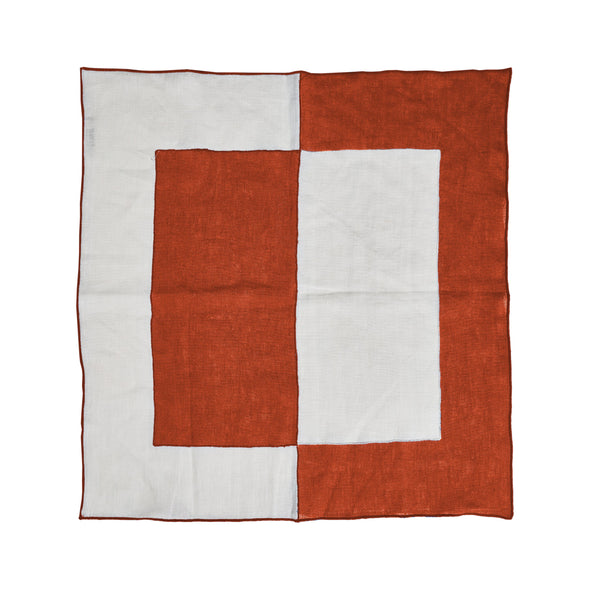 Bauhaus Embroidered Linen Napkin (Set of 4)