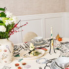 Salon Motif Hand Painted Ceramic Vase