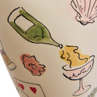 Salon Motif Hand Painted Ceramic Vase