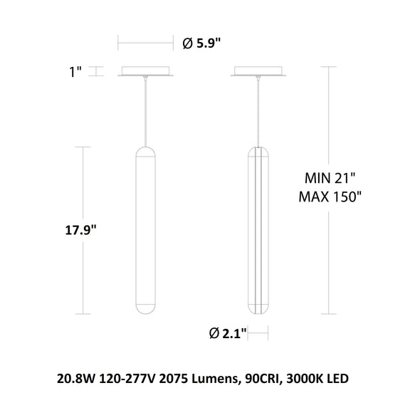 Cadiz LED Pendant Light
