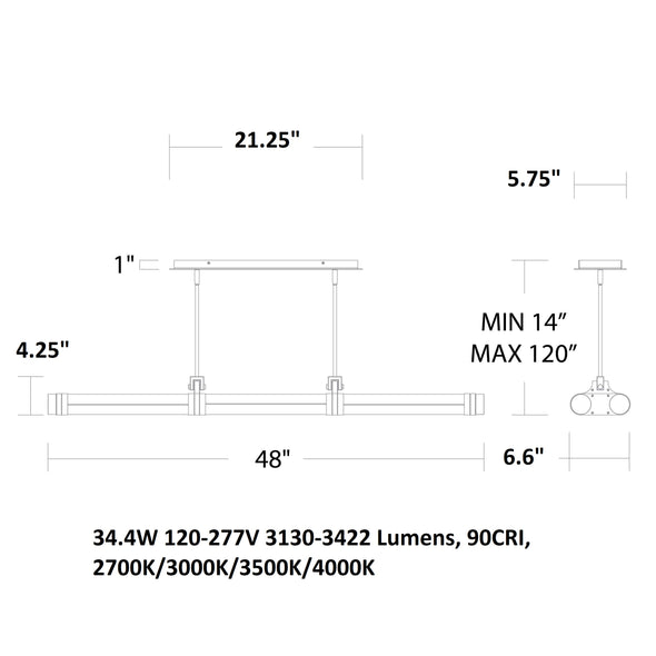Catania LED Pendant Light