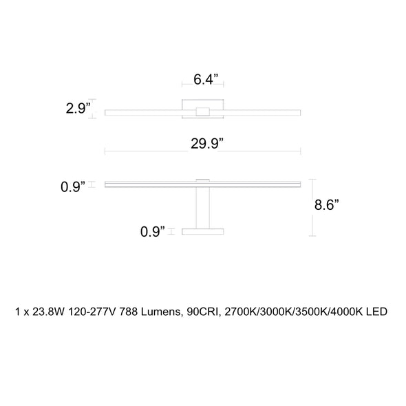 Inlet LED Wall Sconce