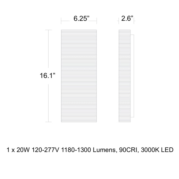 Pillar Outdoor LED Wall Light