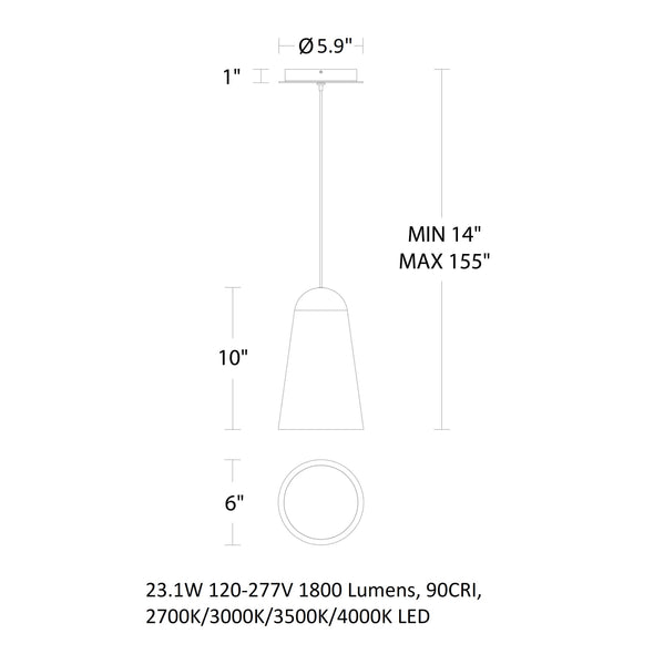 Pompei LED Pendant Light
