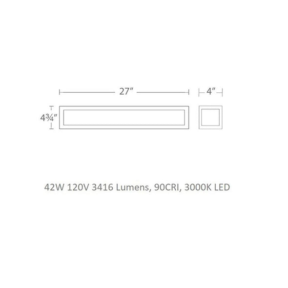 Shock Waves LED Bathroom Vanity / Wall Light
