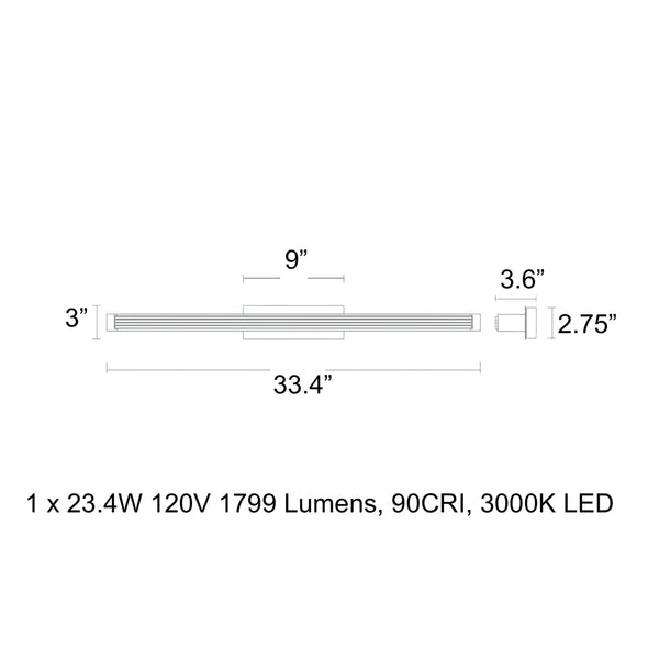 Skein LED Bath & Vanity Wall Light