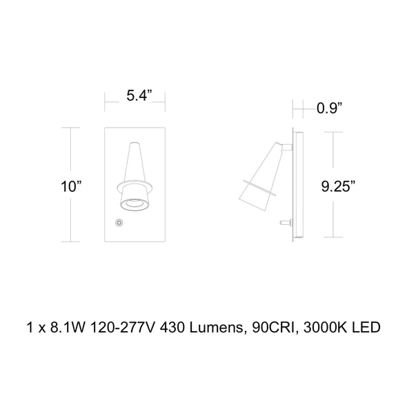 Wizard LED Wall Sconce