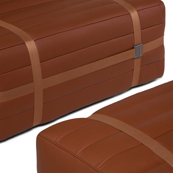 Haybale Lounge Chair with Footstool