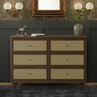 Marin with Cane 6 Drawer Dresser