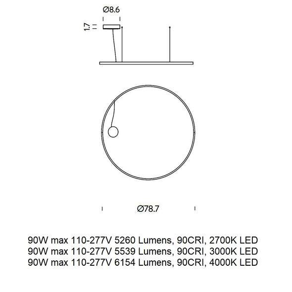 Zirkol Circle LED Pendant Light