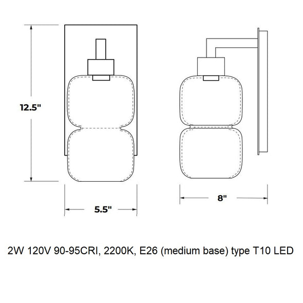 Pinch Petite LED Wall Sconce