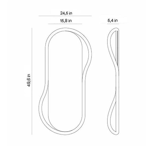 Escultura Unut Oval Wall Mirror