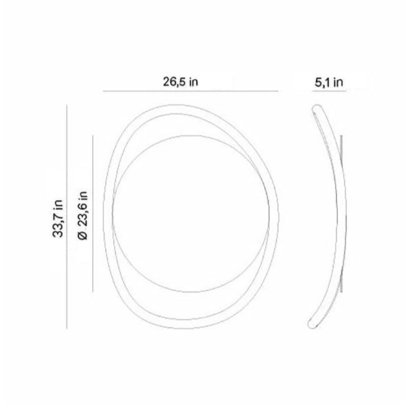 Escultura Unut Round Wall Mirror