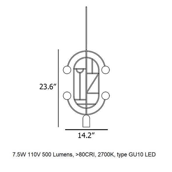 Wooden Dots S04 Pendant Light