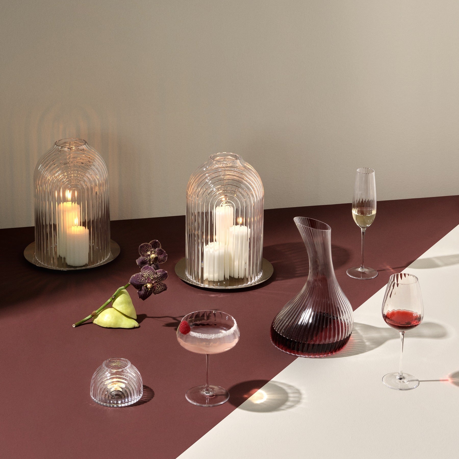 Nude Glass Stem Zero Elegant Red Wine Glass Large