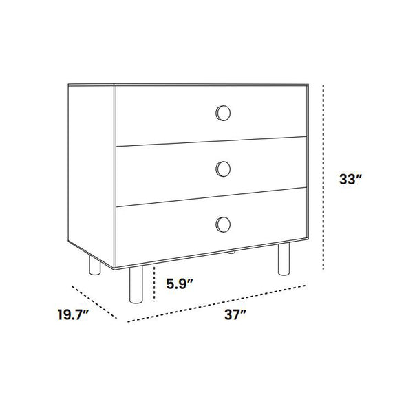 Moss 3-Drawer Dresser