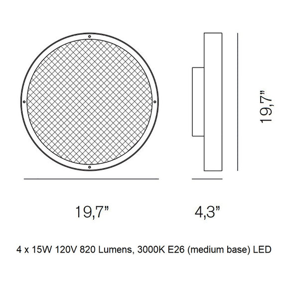 Berlin Wall / Ceiling Light