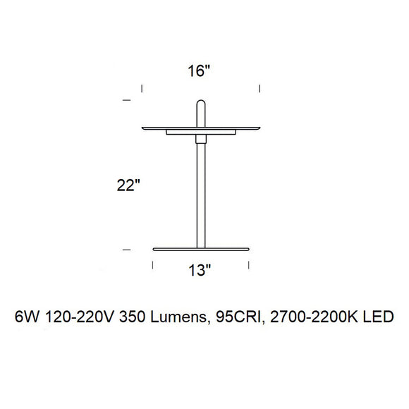 Nivel Pedestal LED Portable Floor Lamp