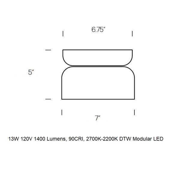 Totem Mini Flush Mount