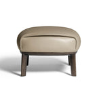 Archibald Ottoman with Wood Legs