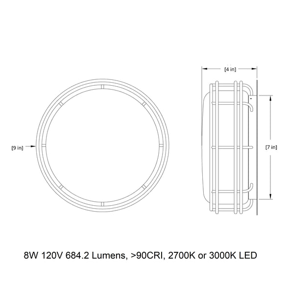 Cape Outdoor LED Wall Sconce