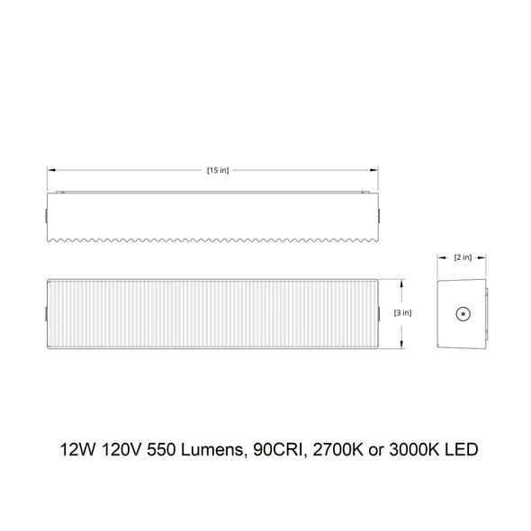 Chip Outdoor LED Wall Sconce