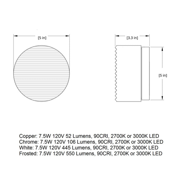 Crisp Outdoor LED Wall Sconce