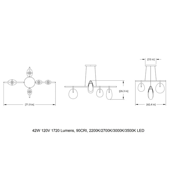 Gala Cross LED Pendant Light