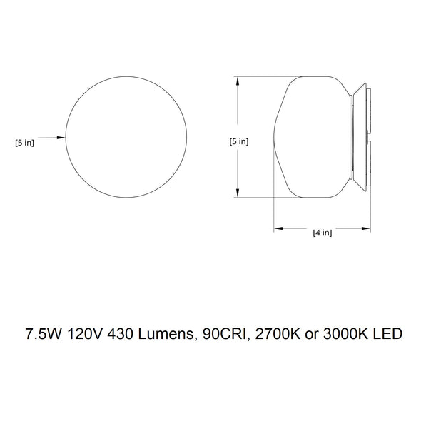 Pastille Collar Outdoor LED Wall Sconce