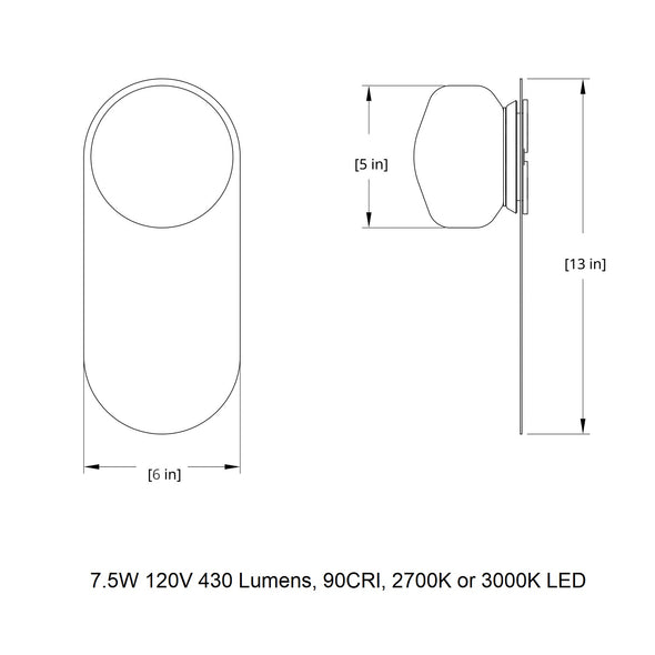 Pastille Wayfind LED Wall Sconce