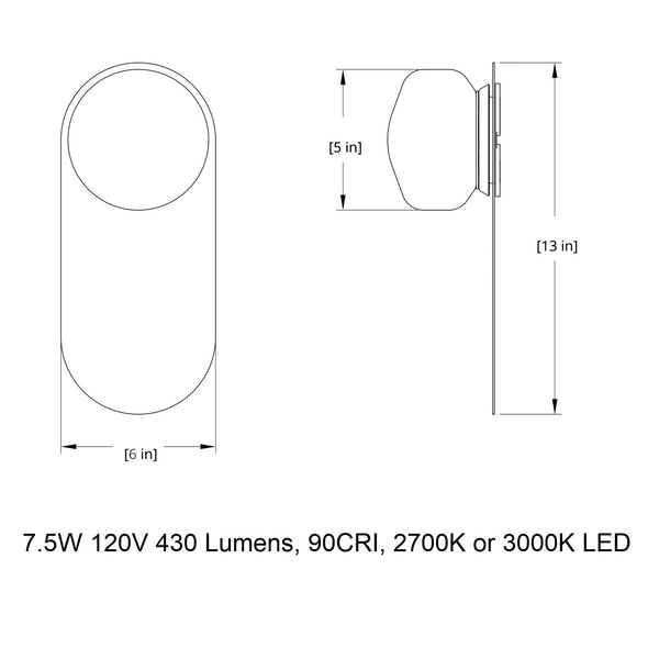 Pastille Wayfind Outdoor LED Wall Sconce