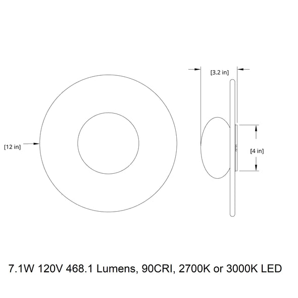 Topo Outdoor LED Wall Sconce