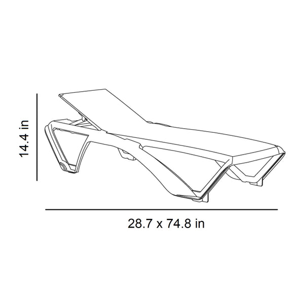 Marina Club Outdoor Sunlounger (Set of 2)