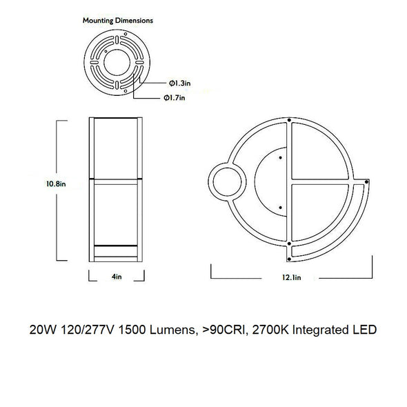 Moonrise 01 LED Wall Sconce