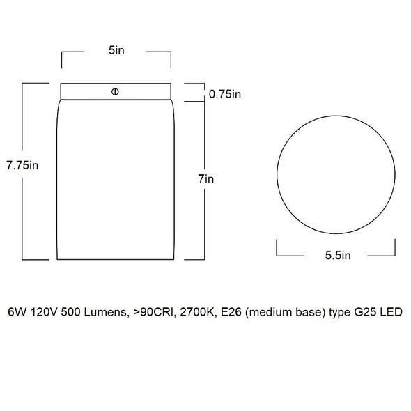 Surface LED Flush Mount