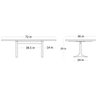 Paxton Straight Edge Dining Table